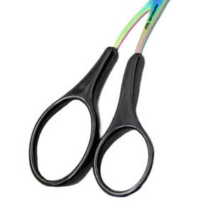 Peine antideslizante ceja recortadora tijeras para Mujeres Hombres negro ceja recortadora tijera inoxidable ceja tijeras - Product Image 4