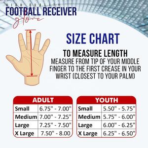 Nouveauté 2026 : Gants de football américain sur mesure, personnalisables, avec grip, imperméables, protection UV, pour l'entraînement et les matchs, pour receveurs - Product Image 6