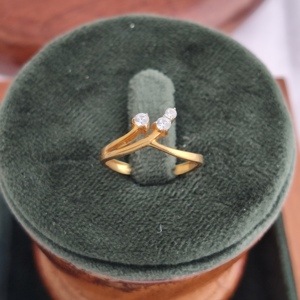 Namivaa Open <b>Wrap</b> Bypass Ring Women Minimalist Solitaire Style <b>Wedding</b> Anniversary Party Fine Jewelry <b>Gift</b> From India - Product Image 4