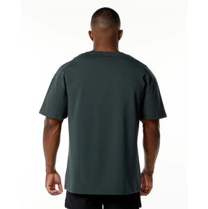 T-shirt homme en coton 100% de haute qualité, coupe ample, personnalisable avec logo imprimé numériquement, couleur unie, style décontracté. - Product Image 3