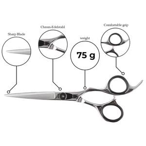 Ciseaux de coiffure professionnels en acier inoxydable, lame tranchante, manche long, pour droitiers, usage en salon - Product Image 2