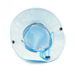 Chapeau de soleil unisexe pour l'extérieur, respirant, en maille, type Boonie, UPF50+, à large bord, pour la pêche et la randonnée, avec sangle de menton réglable, vente en gros - Product Image 3