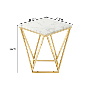 Compact Design Luxury Furniture Corner <b>Table</b> <b>Gold</b> Plated Metal <b>Side</b> <b>Table</b> for Living Room, Drawing Room, Office India Sale - Product Image 3
