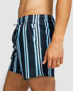 Shorts de surf pour hommes entièrement sublimés, design personnalisé 2026, tissu 100% polyester, poches latérales, shorts de bain surdimensionnés pour hommes - Product Image 3