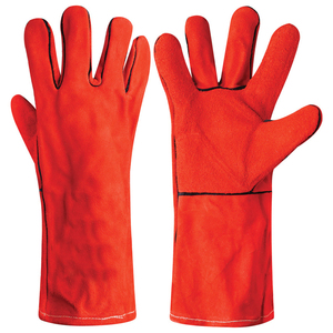Gants de soudage en cuir de haute qualité avec doublure en coton pour soudage TIG/MIG/Stick, tailles personnalisables, adhérence et sécurité garanties - Product Image 1