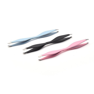 Pinzas de doble punta para cejas, pinza antiestática para pestañas, herramientas de belleza y maquillaje, pinzas para extensión de pestañas. - Product Image 3