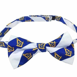 Nœud Papillon Élégant Rayé Bleu et Or pour Hommes, Pré-Noué Personnalisé, Accessoire Formel pour Cérémonies et Événements - Product Image 2
