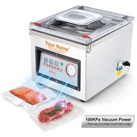 Machine de mise sous vide automatique commerciale DZ-260C 320W pour emballage alimentaire en chambre sous vide pour restaurants et cuisines (film plastique)