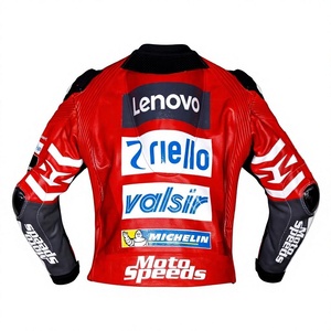 Andrea Dovizioso MotoCP <b>Racing</b> <b>Jacket</b> Rucati Custom Motorsport Vintage Style Cowhide Kangaroo Leather <b>Jacket</b>/Chaqueta - Product Image 2