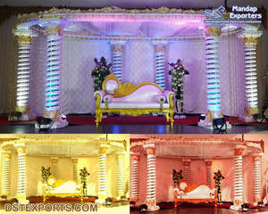 Dreamy South Indian Wedding Open Mandap Decor Big Fat Sri Lanka Wedding Stage Cum Mandap South Indian Wedding Open Mandap Decor - Product Image 6