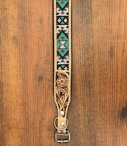 2025 personnaliser tendance concepteur en cuir usiné à la main perlé réglable rembourré cuir de vachette robuste collier de chien accessoires pour animaux de compagnie - Product Image 4