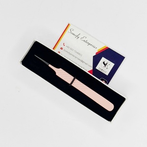 Customizable Private Label Stainless Steel Eyelash Tweezers Strong Hold <b>Fiber</b> Tip Straight Volume Extensions Sustainable <b>Product</b> - Product Image 3