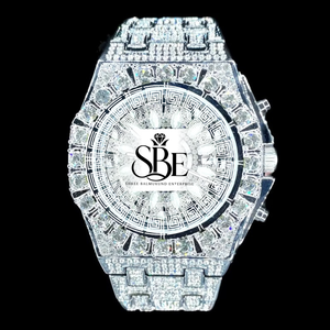 Reloj de Pulsera de Lujo Mecánico Automático Exclusivo, Cristal de Zafiro, Acero Inoxidable, Resistente al Agua, D Color VVS1, Diamante Moissanita - Product Image 1