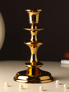 ชุดเชิงเทียนอะลูมิเนียมขนาดเล็กสีเงิน/ทอง แบรนด์ Imperium ทำด้วยมือ ทนทาน เหมาะสำหรับตกแต่งบ้านในวันคริสต์มาสและวันวาเลนไทน์ - Product Image 5