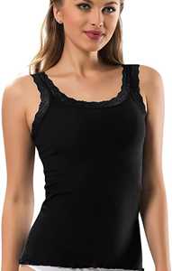 Women's <b>White</b> <b>Lace</b> Trim Knitted Tank Top Scoop Neck Casual Breathable Solid Color Top - Product Image 5