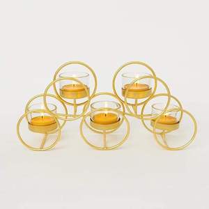 Porte-bougie décoratif de luxe moderne, bougeoir en métal unique pour l'éclairage et la décoration de la maison, cadeau de mariage, salon, à bas prix - Product Image 2
