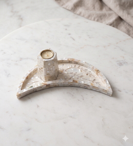 ถาดเสิร์ฟรูปพระจันทร์ครึ่งเสี้ยวสำหรับตกแต่งในช่วงรอมฎอนและอีด ดีไซน์สวยงาม ขนาดสั่งทำได้ ผลิตจากมุกเกรดเชิงพาณิชย์ เป็นมิตรต่อสิ่งแวดล้อม พร้อมผิวขัดเงา - Product Image 1