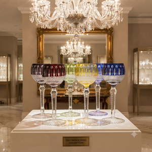 Copas de Vino de Cristal de Colores con Logotipo Personalizado Disponible para Marcas de Artículos para el Hogar de Marca Privada - Product Image 6