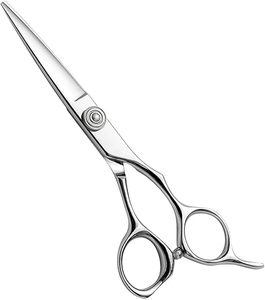 Stainless Steel Hair Scissors Curved Salon <b>Shears</b> Professional Barber Cutting Scissors for Barbering - Product Image 3