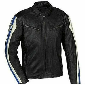 Chaqueta de Motociclismo de Cuero Vacuno Genuino para Hombre, Equipo de Protección Nivel 2 CE con Protección para la Espalda - Product Image 1