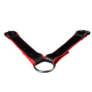 <b>Mens</b> Trojan 2.0 Leather Cock Strap Adjustable Fit Premium Leather Club Wear Accessory - Product Image 3