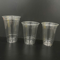 Gobelets en plastique PET transparents jetables de qualité supérieure de 22 oz avec couvercle pour boissons froides, café glacé, latte, jus, smoothie
