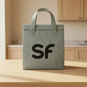 Bolsa Ecológica Althea con Logotipo Personalizado, Bolsa con Cordón de Color Sin Tejer, 25x24x13cm, 65 GSM, Spunbond Reutilizable, Impresión Serigrafiada Personalizable - Product Image 1