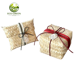 Custom Eco Bamboo Gift Box Handmade <b>Woven</b> <b>Basket</b> for Corporate Event Campaign Gift Packaging Employee Welcome - Product Image 3