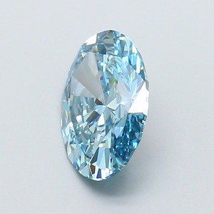 Diamant ovale bleu vif fantaisie de 1,86 carat, cultivé en laboratoire, certifié IGI, VS1, polissage excellent, pierre précieuse synthétique CVD pour bijoux fins - Product Image 3
