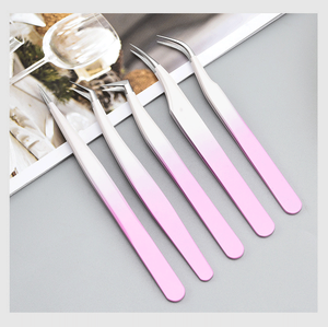 CUSTOM Stainless Steel Durable Smooth Tip 10mm Tweezers for Eyebrow Hair Plucking-Wholesale Packaging - Product Image 4