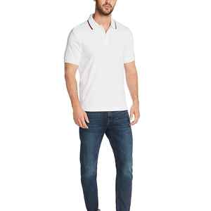 Última Novedad en Venta, Servicio OEM Personalizado, Camisetas de Golf para Hombre de Alta Calidad, 100% Algodón, Rayadas, Anti-Pilling, 220g, con Logotipo Frontal, Nuevo Diseño - Product Image 4