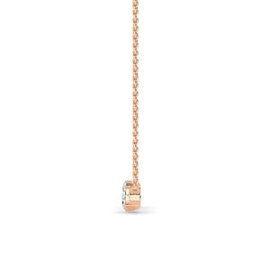 Colgante Clásico con Diamante Cultivado en Laboratorio de Corte Redondo de 0.59 CTW, Oro Rosa de 9K, Joyería Fina, Regalo de Aniversario para Mujer - Product Image 6