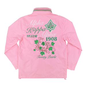 AKA เสื้อแจ็คเก็ตกันลมสีชมพูซิปขึ้นเสื้อโค้ทน้ำหนักเบาแฟชั่นผู้หญิงเสื้อแจ๊กเก็ตสตรีทแวร์ลำลองมีสไตล์แจ็คเก็ต - Product Image 2