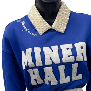 Sweat-shirt polaire Zeta Phi Beta Sorority Miner Hall pour femme, bleu, avec lettres grecques, col rabattu, taille normale, pull confortable pour l'hiver - Product Image 2