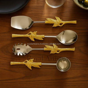 Premium Stainless Steel Cutlery Set Eco-Friendly Dishwasher Safe <b>Flatware</b> for Restaurant Wedding by Royal Artisans - Product Image 1