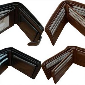 Customized Genuine Crazy Horse Leather <b>Wallet</b> Zipper Bifold RFID Blocking Card Holders Long Vintage <b>Lady</b> Features Engraved Logo - Product Image 1