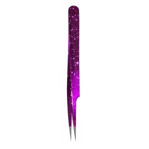 Pinzas Quirúrgicas Morje de Acero Inoxidable para Pestañas, Punta Suave, Color Morado, Herramientas de Maquillaje - Product Image 5