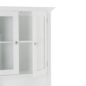 Mobiletto Salvaspazio per Soggiorno in Bianco Puro Stile Acadian - Product Image 3