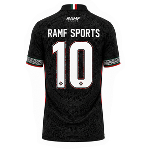 Maillot de football personnalisé pour hommes, design Mexique, sublimation, noir, séchage rapide - Product Image 6