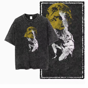 Camiseta de algodón negra para hombre, cuello redondo, manga corta, corte regular, color sólido, informal, tejido de punto, diseño liso - Product Image 6