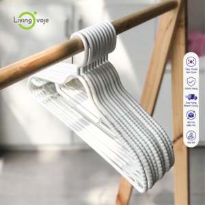 Cintre en plastique souple antidérapant pour boutique et supermarché, moulé par injection, gain de place, pour magasin de vêtements - Product Image 3