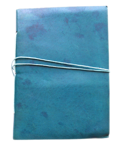 Cuadernos de cuero hechos a mano con papel reciclado de algodón, estilo antiguo, con cubierta lisa color turquesa, al por mayor, para estudiantes. - Product Image 2