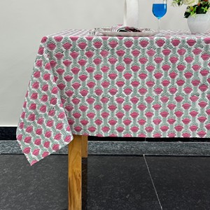 Nappe en coton tissée unie de style luxueux, imperméable et lavable, jaune et bleue, personnalisable pour fêtes et repas en extérieur - Product Image 2