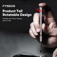 Jeu de tournevis magnétiques de précision Fyseus Mini, 6 pièces, qualité DIY, manches en acier et plastique, emballé dans une boîte, pour la réparation de montres et de lunettes