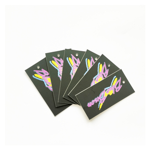 OEM 2026 Custom Design Luxury Clothing Hang <b>Tag</b> Die Cut Garment Swing <b>Tags</b> <b>Clothes</b> Thickness Business Cards With String - Product Image 3