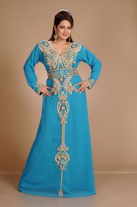 AWAIS HOUSE Islamic Women's Plus Size Lightweight High Neck Solid Floor Length Long Sleeve Ethnic Caftan Abaya Handmade Beaded - Product Image 5
