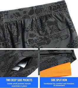 Premium Breathable Sublimated Running Shorts Men’s Trendy Digital Print Lightweight Sports Shorts <b>for</b> Retail - Product Image 4