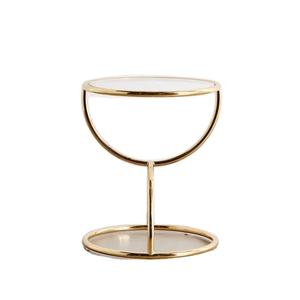 Superb Quality INS Style Metal Iron Wire Frame <b>Cake</b> Stand with Mirror <b>Top</b> Pretty Design for Home Hotel Restaurant or Parties - Product Image 1