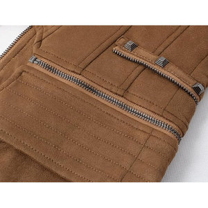 Chaqueta de Motocicleta de Cuero Genuino para Mujer, Impermeable, Cortavientos, Transpirable, de Secado Rápido, con Cuello Alto, Servicio OEM - Product Image 4