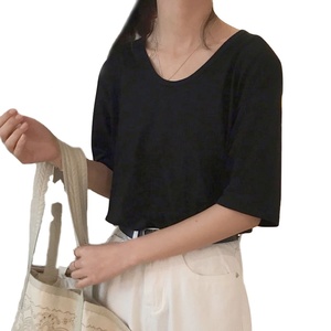Camiseta de Cachemira con Botones Estampados para Mujer, Corte Ajustado, Ecológica, con Logotipo Personalizado, Oferta de Verano - Product Image 6